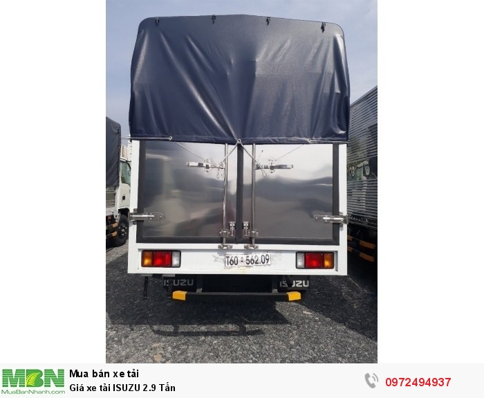 Giá xe tải ISUZU 2.9 Tấn