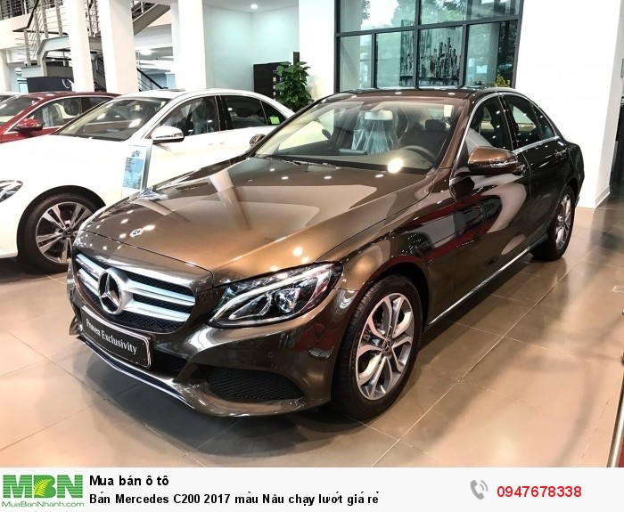 Bán Mercedes C200 2017 màu Nâu chạy lướt giá rẻ