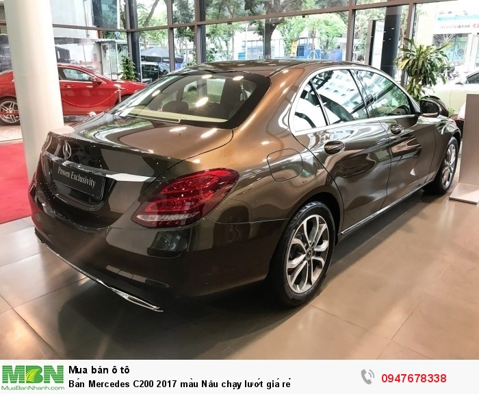 Bán Mercedes C200 2017 màu Nâu chạy lướt giá rẻ