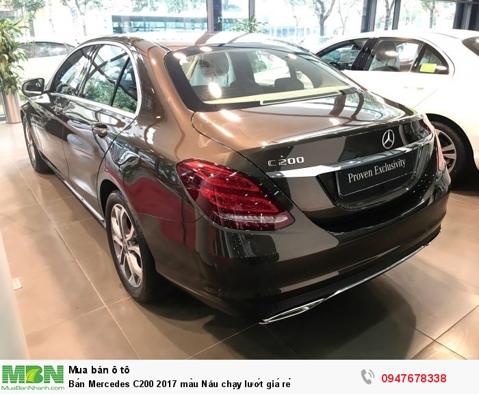 Bán Mercedes C200 2017 màu Nâu chạy lướt giá rẻ