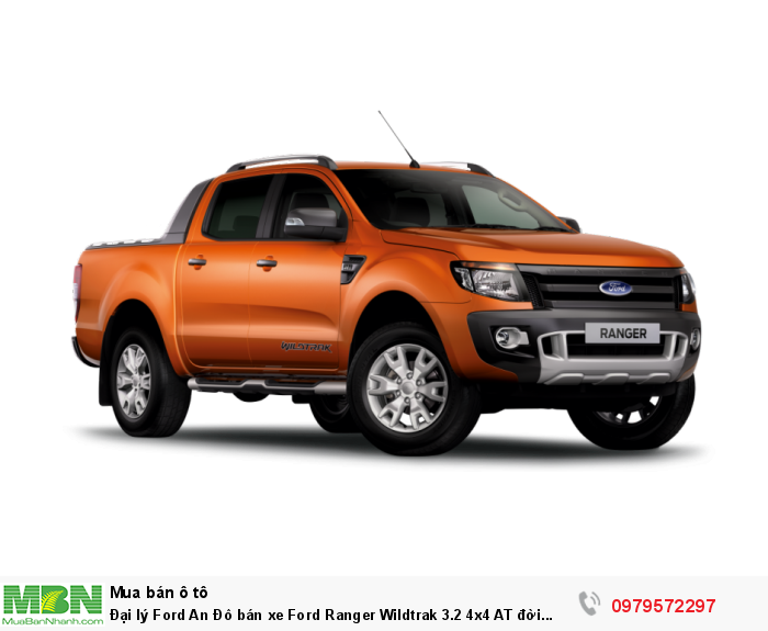 Đại lý Ford An Đô bán xe Ford Ranger Wildtrak 3.2 4x4 AT đời 2017, nhiều màu, xe nhập, giá rẻ nhất tại Hà Nội, trả góp 80%