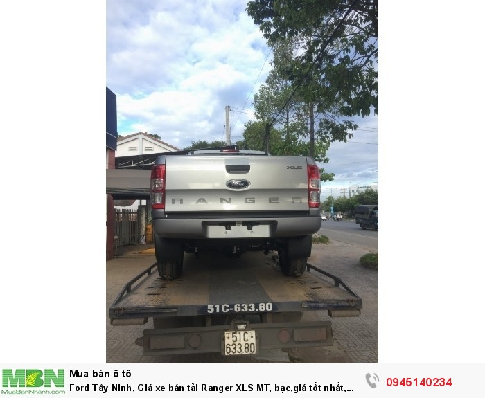 Ford Tây Ninh, Giá xe bán tải Ranger XLS MT, bạc,giá tốt nhất, giao xe ngay.