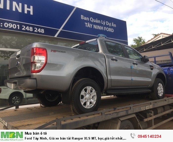 Ford Tây Ninh, Giá xe bán tải Ranger XLS MT, bạc,giá tốt nhất, giao xe ngay.