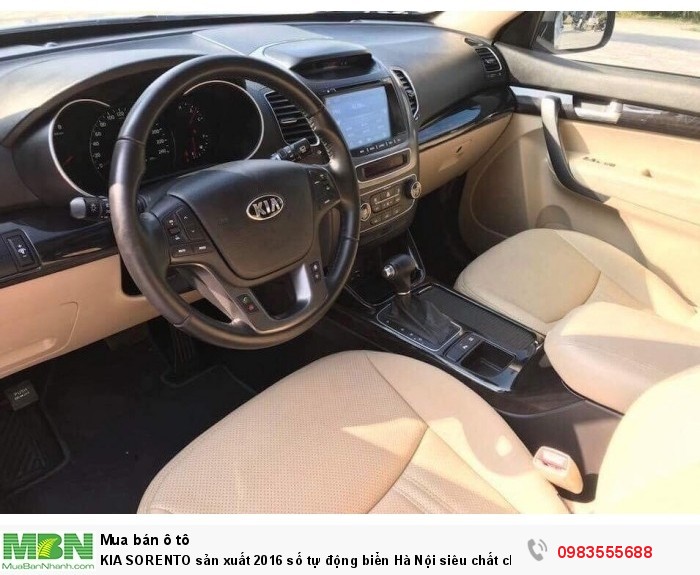 KIA SORENTO sản xuất 2016 số tự động biển Hà Nội siêu chất chạy cực ít dàn lốp zin
