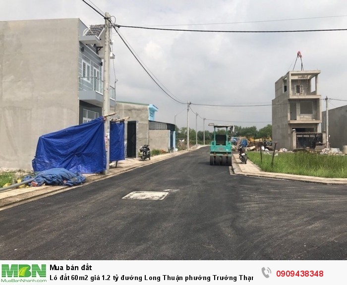 Lô đất 60m2 giá 1.2 tỷ đường Long Thuận phường Trường Thạnh, Quận 9