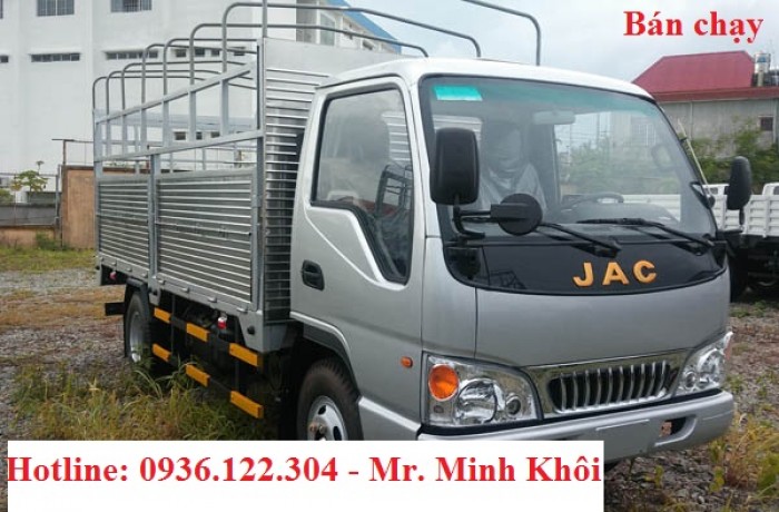 Bán xe tải JAC 2.4 tấn 2t4 2,4t động cơ Isuzu, Bao vay 100% toàn quốc