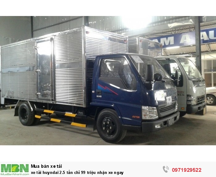 xe tải huyndai 2.5 tấn chỉ 99 triệu nhận xe ngay