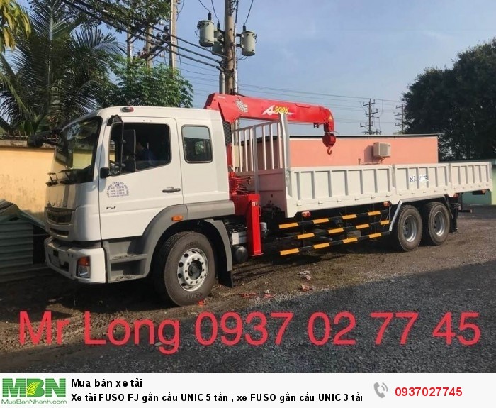 Xe tải FUSO FJ gắn cẩu UNIC 5 tấn , xe FUSO gắn cẩu UNIC 3 tấn , xe tải FUSO 15 tấn gắn cẩu