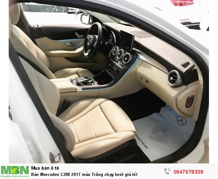 Bán Mercedes C200 2017 màu Trắng chạy lướt giá tốt