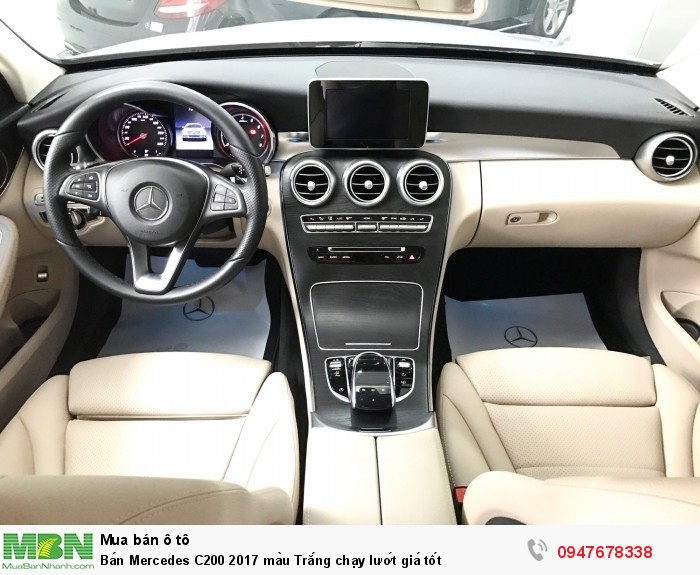 Bán Mercedes C200 2017 màu Trắng chạy lướt giá tốt