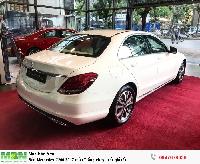 Bán Mercedes C200 2017 màu Trắng chạy lướt giá tốt
