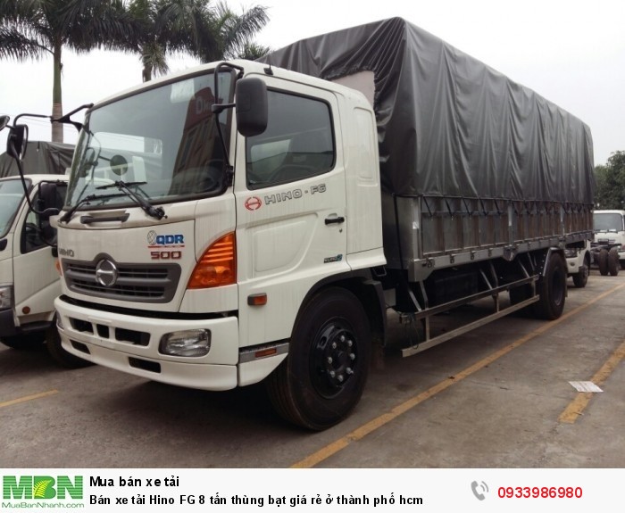 Bán xe tải Hino FG 8 tấn thùng bạt giá rẻ ở thành phố hcm