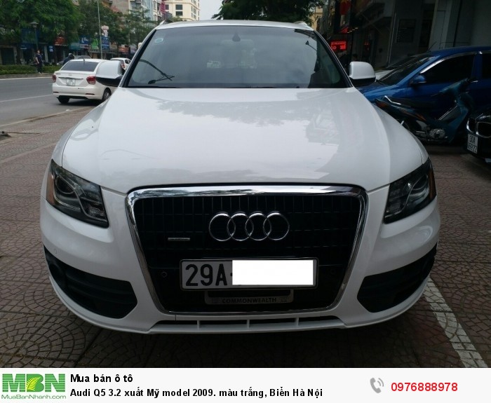 Audi Q5 3.2 xuất Mỹ model 2009. màu trắng, Biển Hà Nội