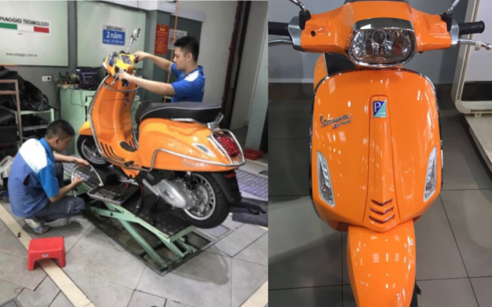 Bán Vespa Sprint 2017 ABS Đèn Vuông - 69.9 triệu