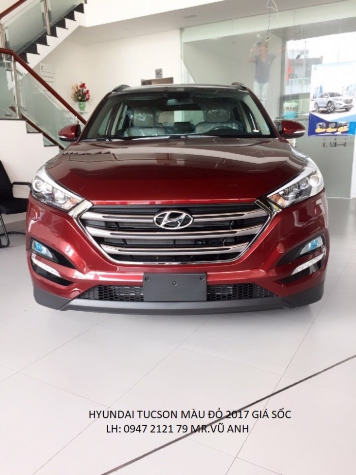 Xe HYUNDAI TUCSON Đà Nẵng 2018 màu đỏ giá sốc  chỉ 760 triệu