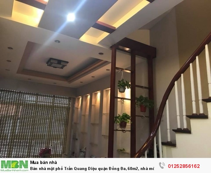 Bán nhà mặt phố Trần Quang Diệu quận Đống Đa, 60m2, nhà mới đẹp, có thang máy