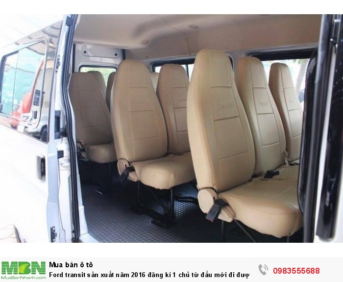 Ford transit sản xuất năm 2016 đăng kí 1 chủ từ đầu mới đi được hơn 1 vạn km còn gần như mới tinh