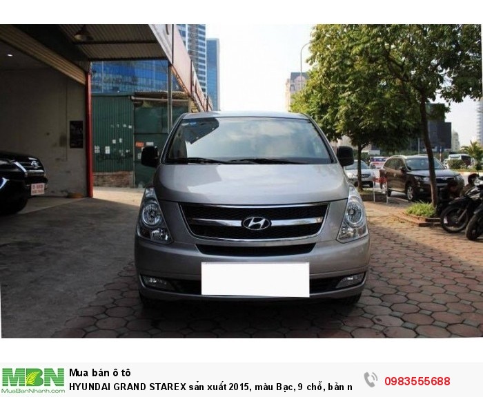 HYUNDAI GRAND STAREX sản xuất 2015, màu Bạc, 9 chỗ, bản nội địa Hàn Quốc.