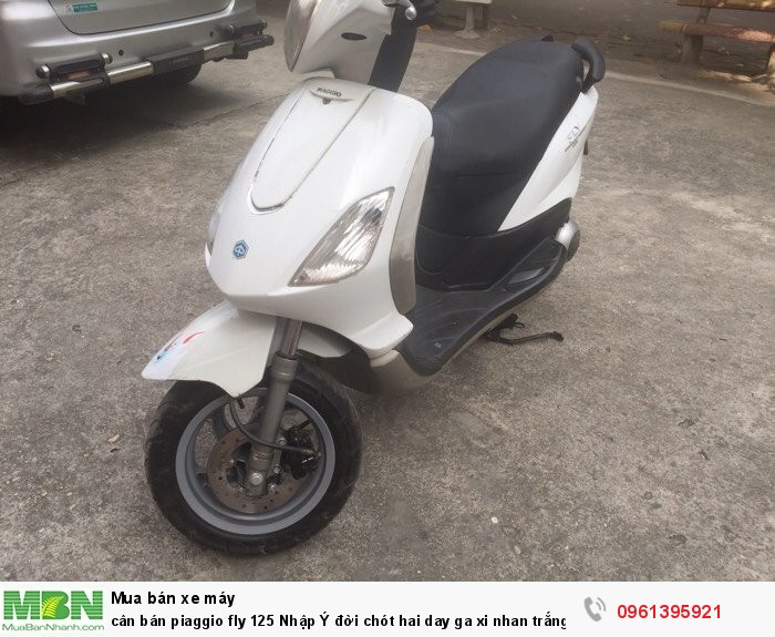 Bán piaggio fly 125 Nhập Ý đời chót hai day ga xi nhan trắng dk 2011 chính chủ biển Hà Nội 6522