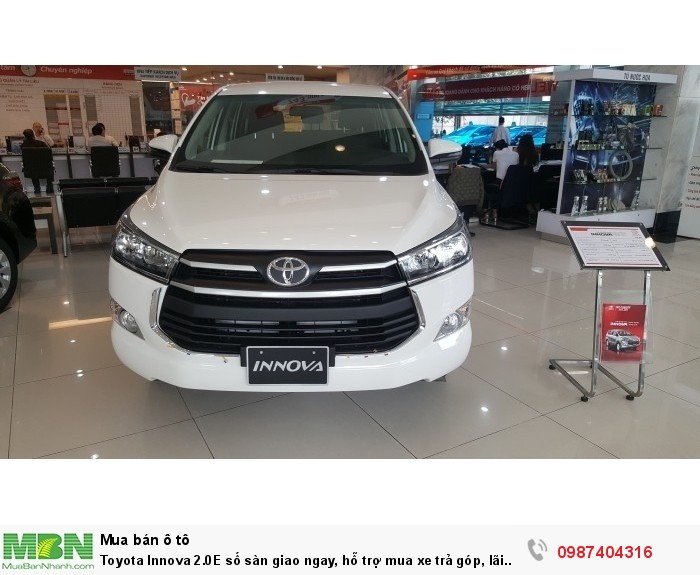 Toyota Innova 2.0E số sàn giao ngay, hỗ trợ mua xe trả góp, lãi suất ưu đãi