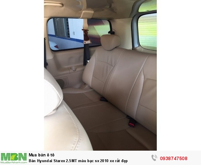 Bán Hyundai Starex 2.5MT màu bạc sx 2010 xe rất đẹp