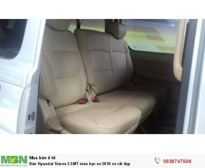Bán Hyundai Starex 2.5MT màu bạc sx 2010 xe rất đẹp