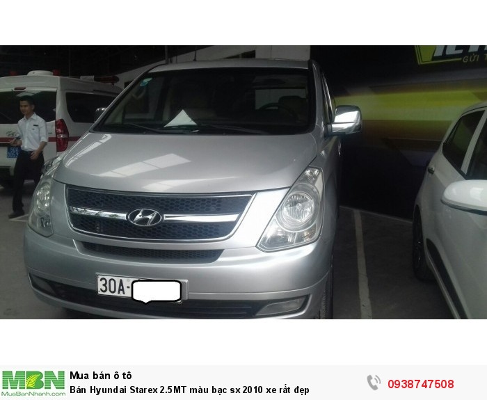 Bán Hyundai Starex 2.5MT màu bạc sx 2010 xe rất đẹp