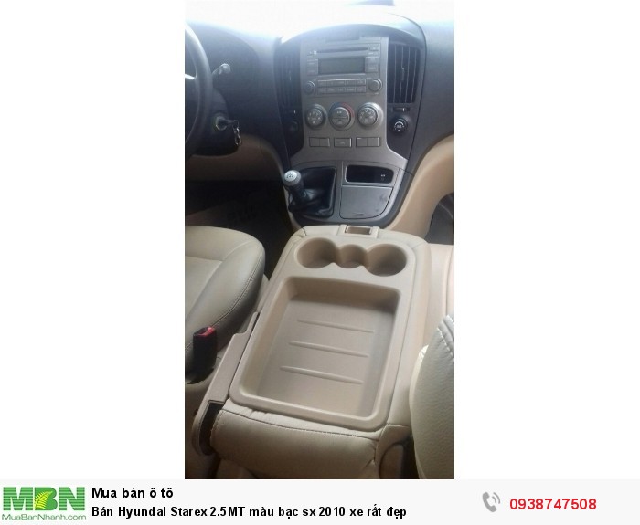 Bán Hyundai Starex 2.5MT màu bạc sx 2010 xe rất đẹp