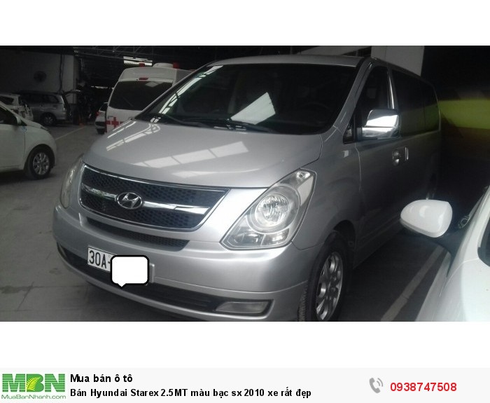 Bán Hyundai Starex 2.5MT màu bạc sx 2010 xe rất đẹp