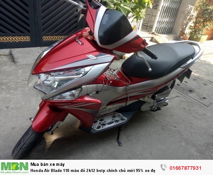 Honda Air Blade 110 màu đỏ 2k12 bstp chính chủ mới 95% xe đẹp máy êm nguyên zin,xe máy mạnh chạy nhẹ vọt lợi xăng,xe nhà xài kỹ mua về là chạy thôi bán công chứng về sang tên liền bán giá 23.8tr liên hê: