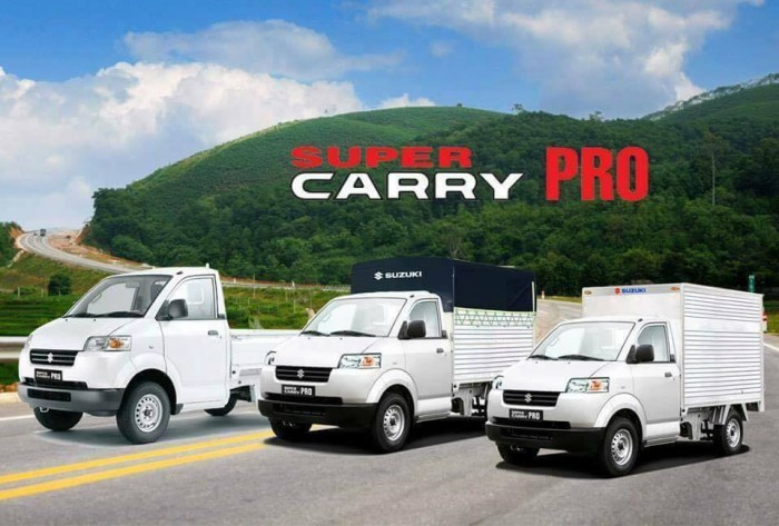 Xe tải Suzuki 750kg Thùng siêu dài 2,46M