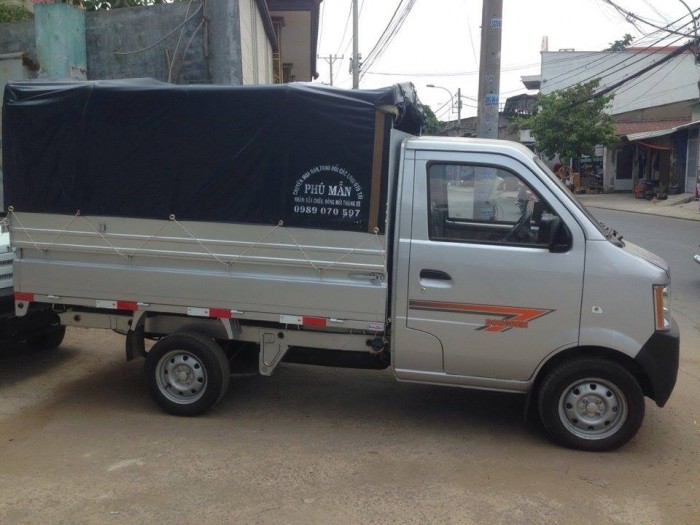 Xe tải thùng bạt dongben 870kg/ 770kg/ Bán trả góp hỗ trợ vay 90%