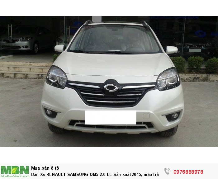 Bán Xe RENAULT SAMSUNG QM5 2.0 LE Sản xuất 2015, màu trắng