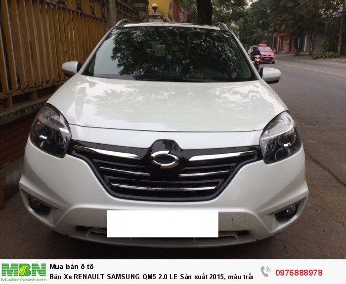 Bán Xe RENAULT SAMSUNG QM5 2.0 LE Sản xuất 2015, màu trắng