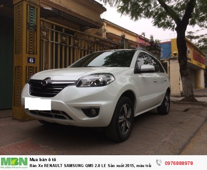 Bán Xe RENAULT SAMSUNG QM5 2.0 LE Sản xuất 2015, màu trắng