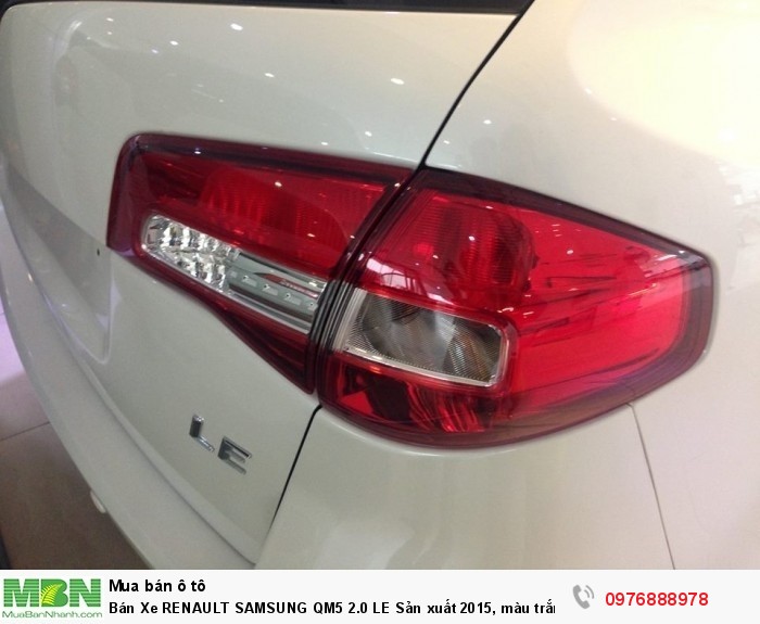 Bán Xe RENAULT SAMSUNG QM5 2.0 LE Sản xuất 2015, màu trắng