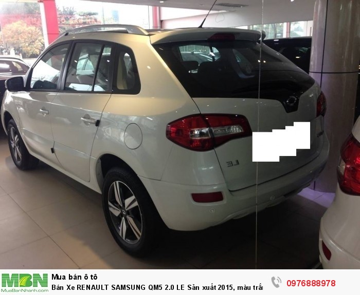 Bán Xe RENAULT SAMSUNG QM5 2.0 LE Sản xuất 2015, màu trắng