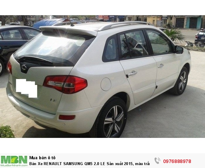 Bán Xe RENAULT SAMSUNG QM5 2.0 LE Sản xuất 2015, màu trắng