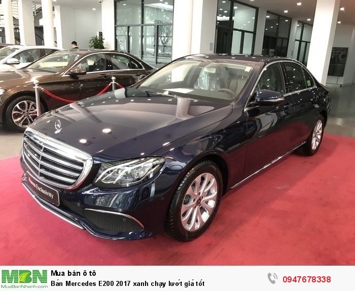 Bán Mercedes E200 2017 xanh chạy lướt giá tốt
