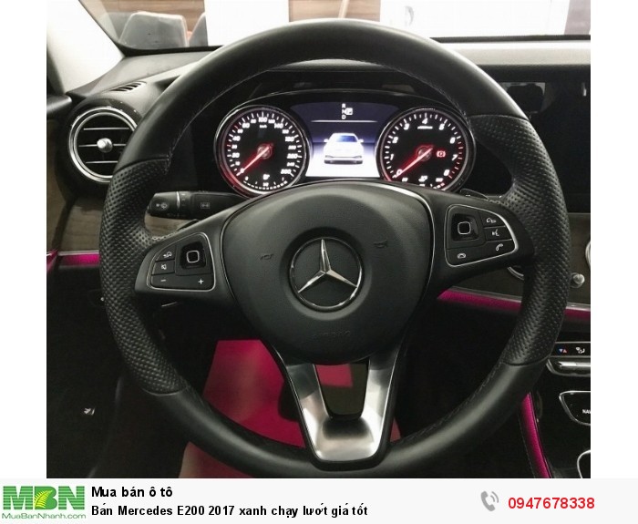 Bán Mercedes E200 2017 xanh chạy lướt giá tốt