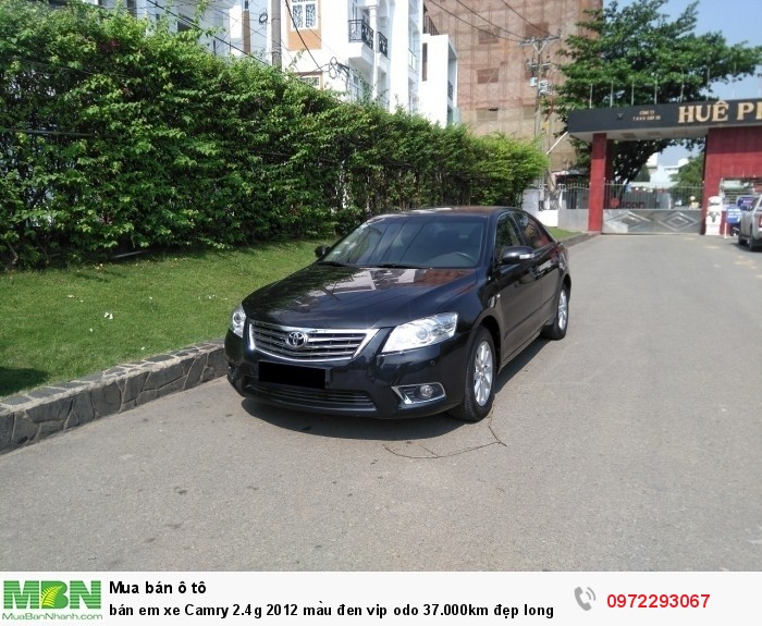 bán em xe Camry 2.4g 2012 màu đen vip odo 37.000km đẹp long lanh