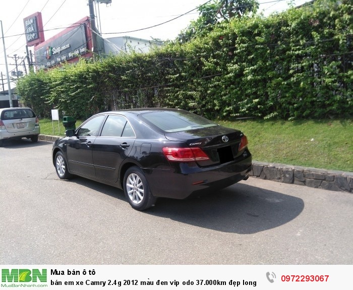 bán em xe Camry 2.4g 2012 màu đen vip odo 37.000km đẹp long lanh