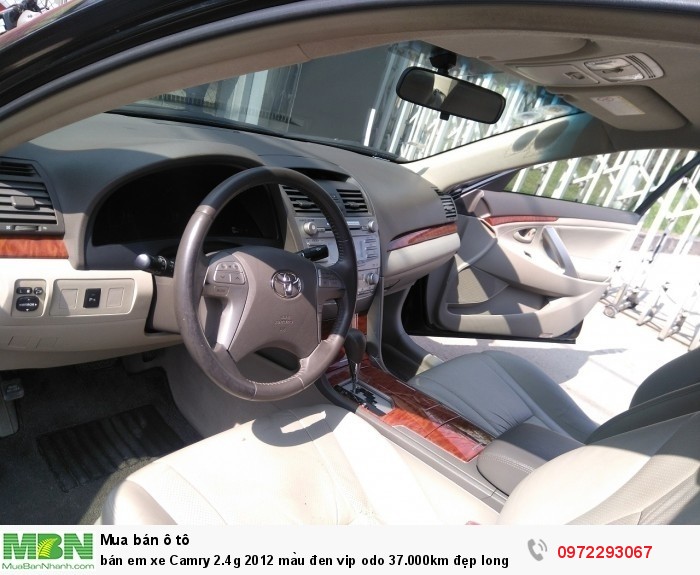 bán em xe Camry 2.4g 2012 màu đen vip odo 37.000km đẹp long lanh