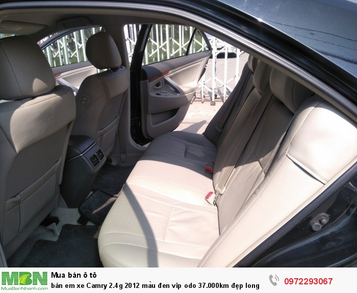 bán em xe Camry 2.4g 2012 màu đen vip odo 37.000km đẹp long lanh