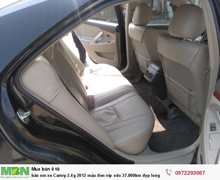 bán em xe Camry 2.4g 2012 màu đen vip odo 37.000km đẹp long lanh