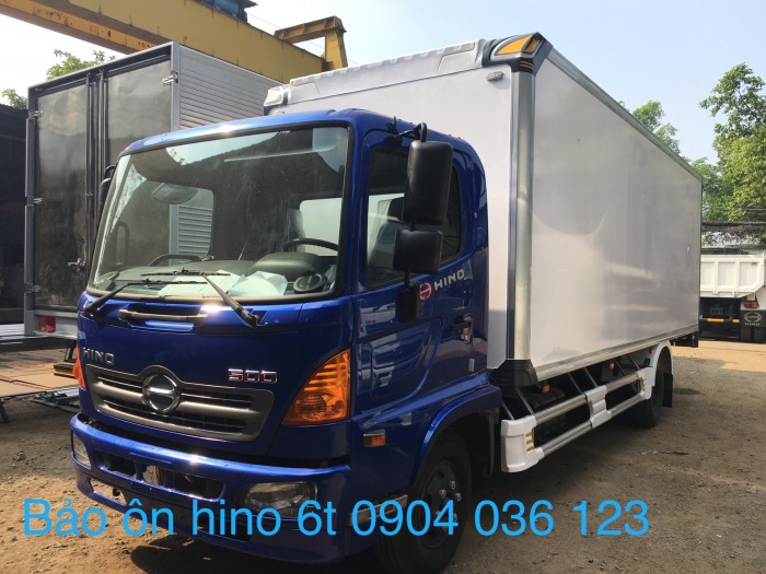 xe tải hino 6t thùng bảo ôn, xe tải bảo ôn hino 6t, xe tải hino fc bảo ôn