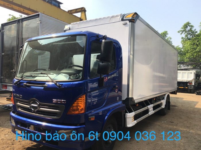 xe tải hino 6t thùng bảo ôn, xe tải bảo ôn hino 6t, xe tải hino fc bảo ôn