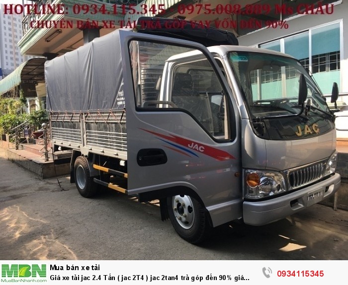 Giá xe tải jac 2.4 Tấn ( jac 2T4 ) jac 2tan4 trả góp đến 90% giá tốt.