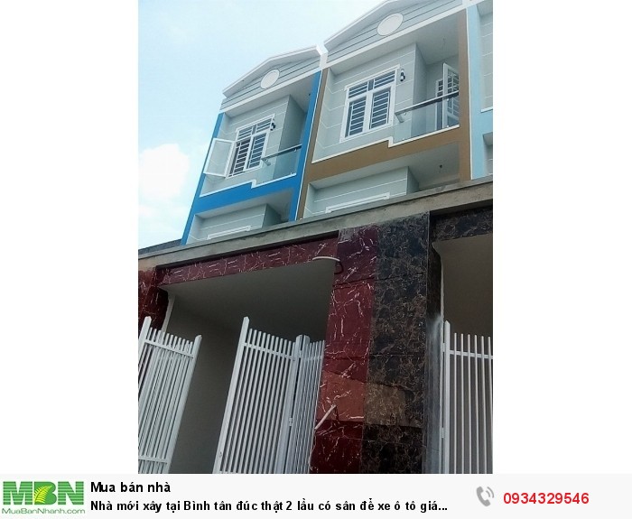 Nhà mới xây tại Bình Tân đúc thật 2 lầu có sân để xe ô tô giá 1,62 tỷ , Sổ hồng