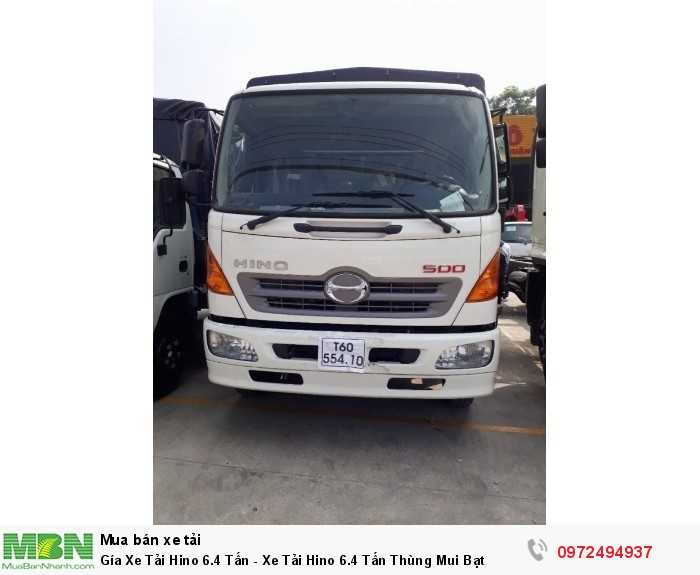 Gía Xe Tải Hino 6.4 Tấn - Xe Tải Hino 6.4 Tấn Thùng Mui Bạt